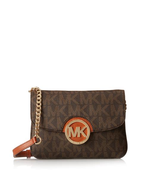 michael kors fulton flap gusset crossbody|Michael Kors Signature Small Fulton Flap Gusset Crossbody.